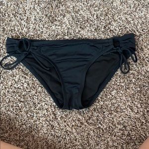 Black Side-Tie Bikini bottom